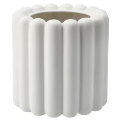 DBKD Mist pot small Ø19x19 cm, White< Bloempotten