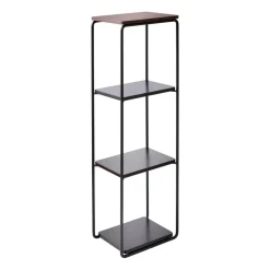Maze Mixrack Floor Shelf L rek 26x19x82,2 cm, Stained oak-black< Planken & Planksystemen