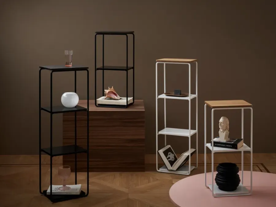 Maze Mixrack Floor Shelf S rek 26x19x57,2 cm, Stained oak-black< Planken & Planksystemen
