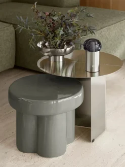 Blomus MIYABI vaas M Ø23 cm, Zilverkleurig< Vazen