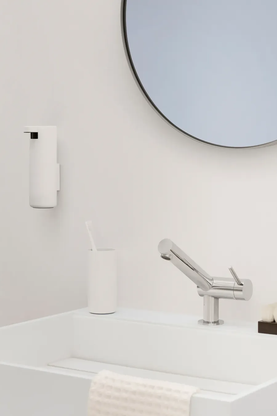 Blomus Modo zeeppomp wandmontage, Wit< Zeepdispensers & Zeepschaaltjes