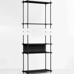 MOEBE koppeling 2-pack, Zwart< Planken & Planksystemen