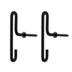 MOEBE muurhaak small 2- pack, Zwart< Haken & Hangers