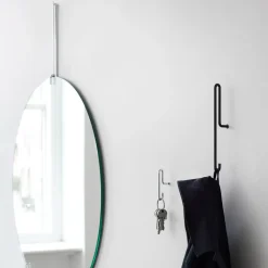 MOEBE Wall hook large, Zwart< Haken & Hangers