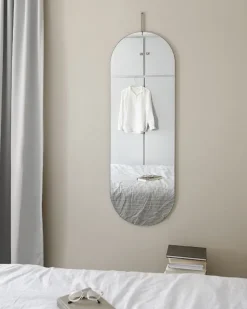 MOEBE wandspiegel 133 cm, Stainless steel< Wandspiegels