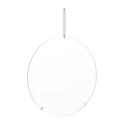 MOEBE wandspiegel Ø70 cm, Stainless steel< Wandspiegels