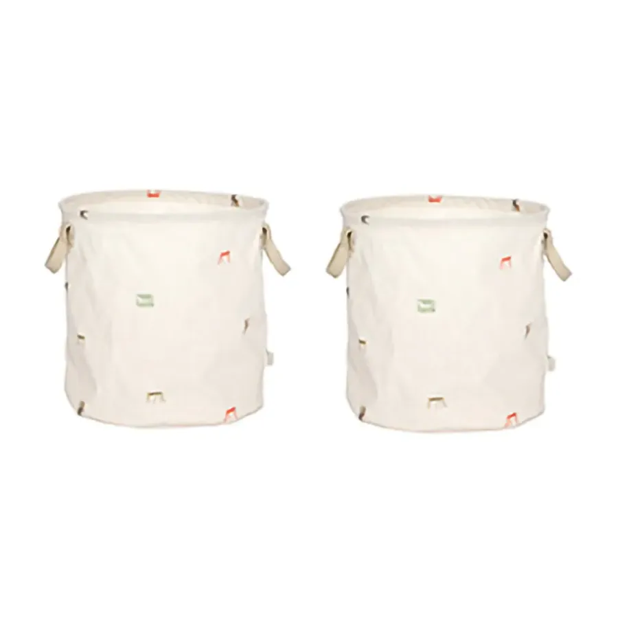 OYOY Moira opbergmand medium Ø32x32 cm 2-delig, Multi< Opbergoplossingen Voor De Kinderkamer|Opbergmanden