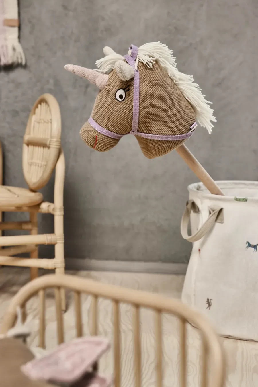 OYOY Moira opbergmand medium Ø32x32 cm 2-delig, Multi< Opbergoplossingen Voor De Kinderkamer|Opbergmanden