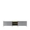 Zweed Molto Låg sideboard, grijs/eikenhout, 3 delen< Tv- & Mediameubels|Ladekasten & Dressoirs