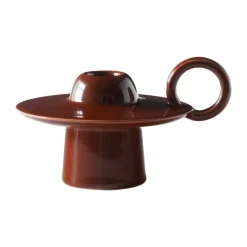 &Tradition Momento JH39 kaarsenhouder, Red Brown< Kaarsenhouders & Kaarsenborden