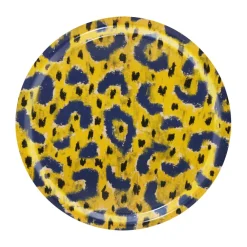 Hem Monster dienblad Medium Ø49 cm, Ochre yellow-grey-black< Decoratieve Accessoires|Decoratieve Dienbladen