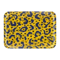 Hem Monster dienblad Medium 37x53 cm, Ochre yellow-grey-black< Decoratieve Accessoires|Decoratieve Dienbladen