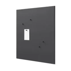 Montana noticeboard prikbord 69,6x69,6 cm, Coal< Prikborden