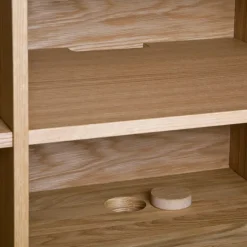 Zweed Moodi 180 sideboard, grijs/wit, eikenhouten frame< Tv- & Mediameubels|Ladekasten & Dressoirs