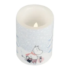 Muurla Moomin blokkaars LED 10 cm, Let it snow< Led-Kaarsen