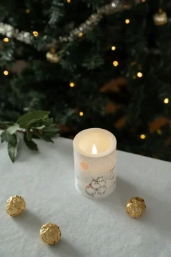 Muurla Moomin blokkaars LED 10 cm, Let it snow< Led-Kaarsen