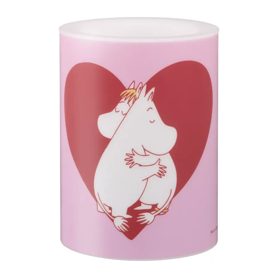 Muurla Moomin blokkaars LED 10 cm, Heart< Led-Kaarsen