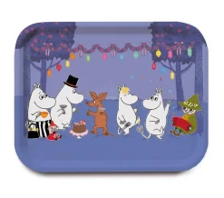 Opto Design Moomin Dancing dienblad, Blauw< Decoratieve Accessoires|Decoratieve Dienbladen