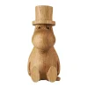 Dsignhouse x Moomin Moomin houten decoratie Moominpappa 11 cm, EIK (FSC)< Houten Beelden