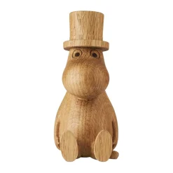 Dsignhouse x Moomin Moomin houten decoratie Moominpappa 11 cm, EIK (FSC)< Houten Beelden