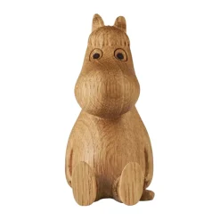 Dsignhouse x Moomin Moomin houten decoratie Snorkmaiden 10 cm, EIK (FSC)< Houten Beelden