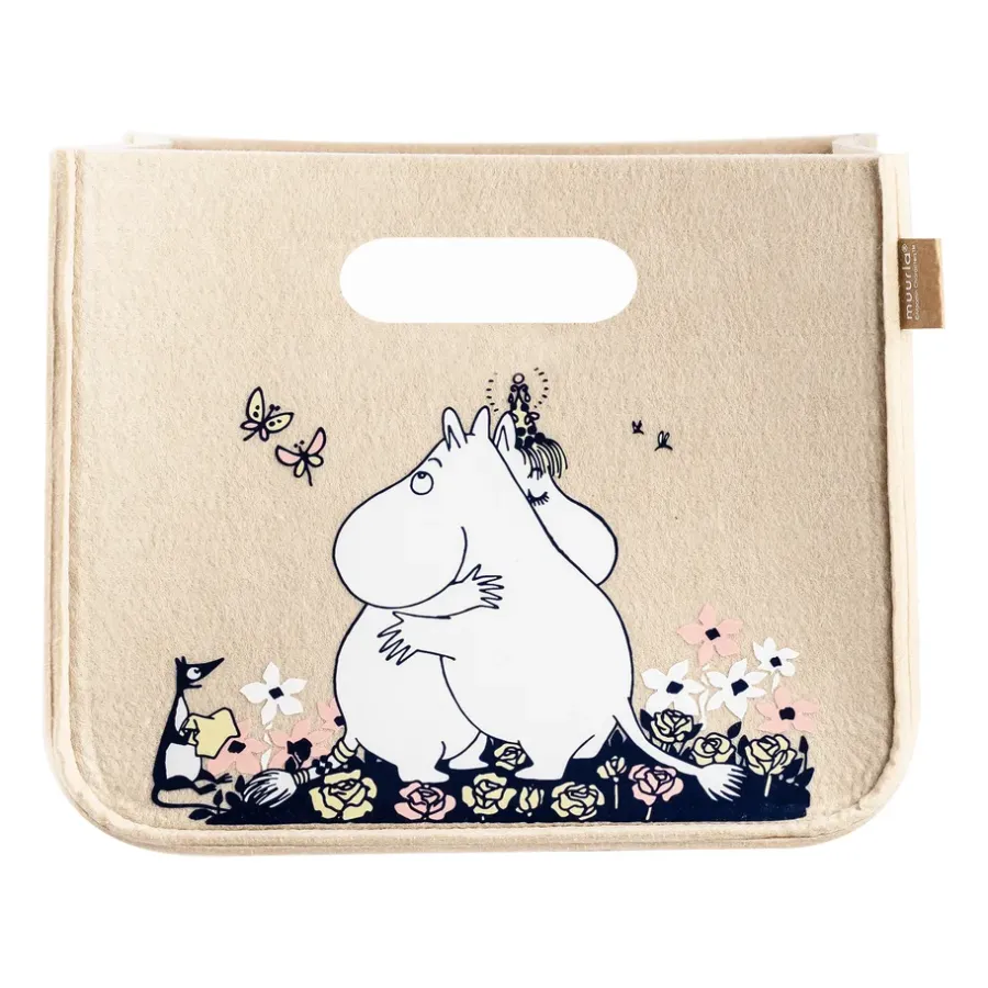 Muurla Moomin Hug opbergmand 26x26 cm, Beige< Opbergoplossingen Voor De Kinderkamer|Opbergmanden