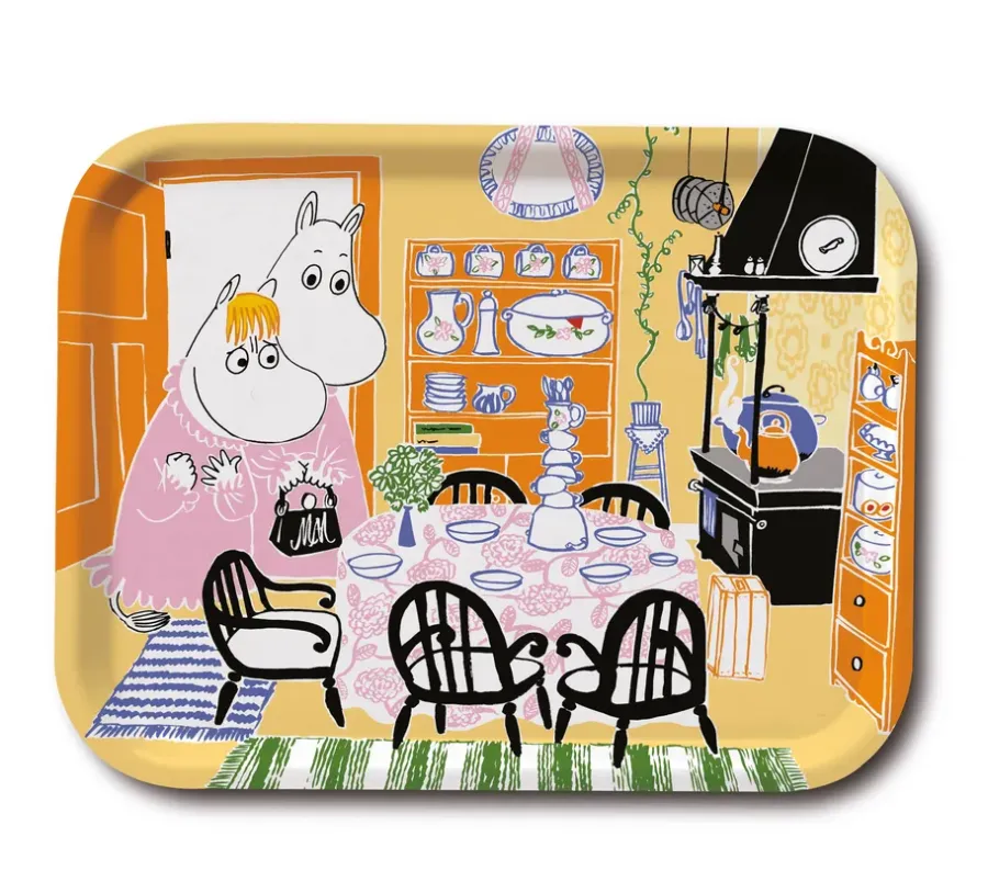 Opto Design Moomin Kitchen dienblad, Geel< Decoratieve Accessoires|Decoratieve Dienbladen