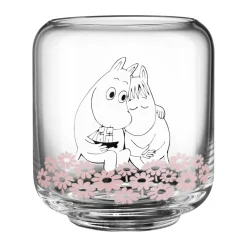 Muurla Moomin waxinelichthouder/vaas 10 cm, Together< Kaarsenhouders & Kaarsenborden