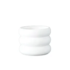 DBKD Mud bloempot wit, klein - Ø 10 cm.< Bloempotten