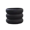 DBKD Mud bloempot zwart, klein - Ø 10 cm.< Bloempotten