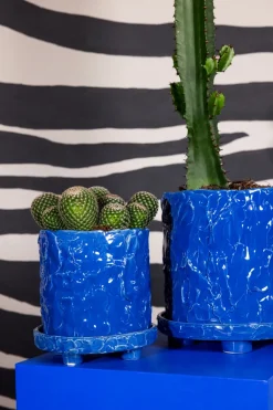 Byon Muddy pot L Ø23 cm, Blauw< Bloempotten