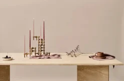 STOFF Nagel kandelaar, Bronzed brass< Kandelaars