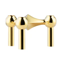 STOFF Nagel kandelaar, messing< Kandelaars