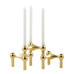 STOFF Nagel kandelaar, messing< Kandelaars