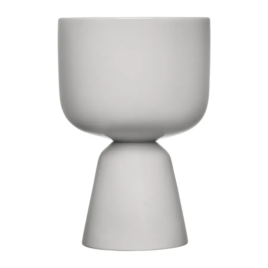Iittala Nappula bloempot Ø15.5 cm h23 cm, Lichtgrijs< Bloempotten