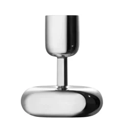Iittala Nappula kandelaar staal, klein - 10,7 cm.< Kandelaars