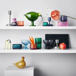 Iittala Nappula kandelaar staal, klein - 10,7 cm.< Kandelaars