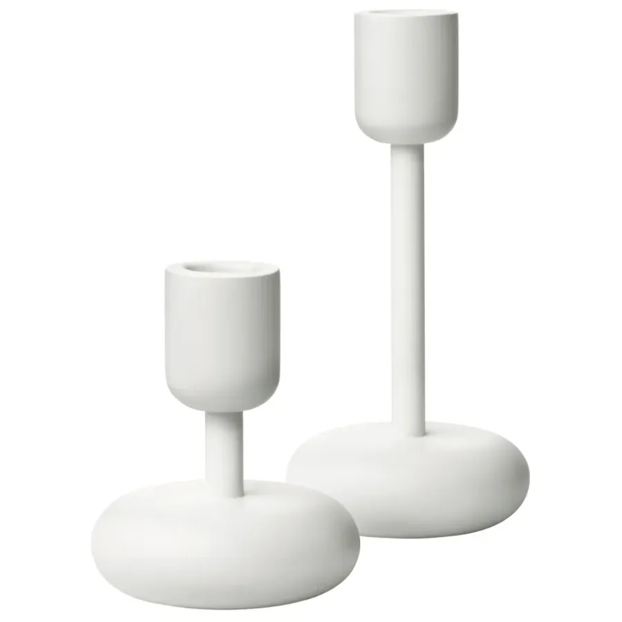 Iittala Nappula kandelaarset, Wit< Kandelaars