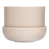 Iittala Nappula pot met schotel Ø17 cm h13 cm, Beige< Bloempotten