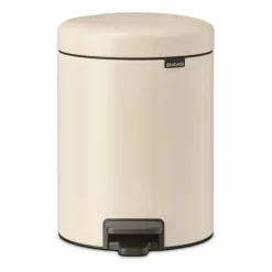 Brabantia New Icon pedaalemmer 5 liter, Soft beige< Pedaalemmers