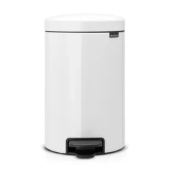 Brabantia New Icon pedaalemmer 12 liter, wit< Pedaalemmers