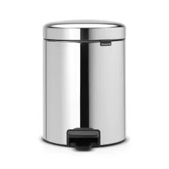 Brabantia New Icon pedaalemmer 5 liter, staal - glanzend< Pedaalemmers