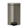 Brabantia New Icon pedaalemmer 12 liter, platina< Pedaalemmers