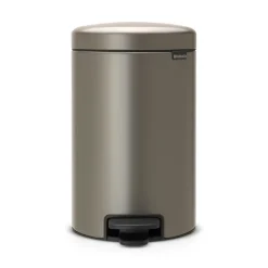 Brabantia New Icon pedaalemmer 12 liter, platina< Pedaalemmers