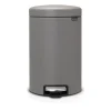 Brabantia New Icon pedaalemmer 12 liter, Mineral concrete grey< Pedaalemmers
