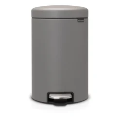 Brabantia New Icon pedaalemmer 12 liter, Mineral concrete grey< Pedaalemmers