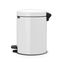 Brabantia New Icon pedaalemmer 5 liter, wit< Pedaalemmers