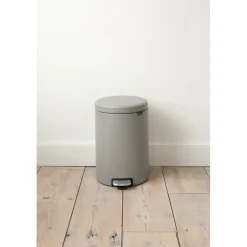 Brabantia New Icon pedaalemmer 20 liter, Mineral concrete grey< Pedaalemmers