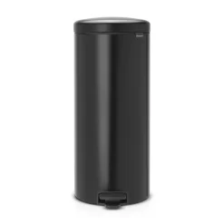 Brabantia New Icon pedaalemmer 30 liter, matt black (zwart)< Pedaalemmers
