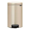 Brabantia New Icon pedaalemmer 12 liter, Metallic Gold< Pedaalemmers
